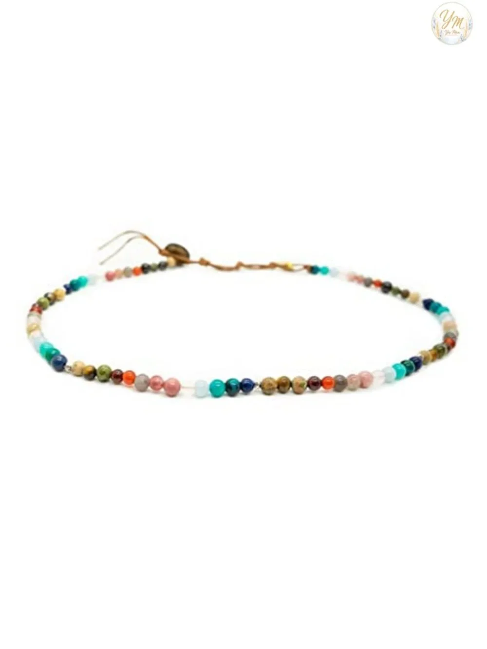 7 Chakra Healing Crystal Necklace with Genuine Stones Adjustable